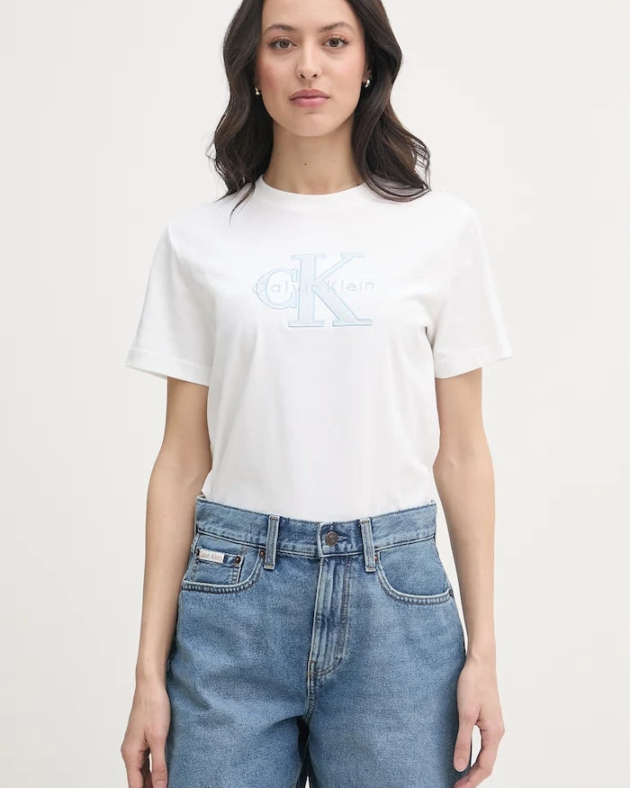 Calvin Klein Jeans basic kadın pamuklu tişört