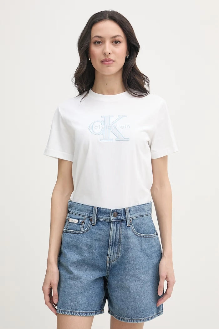 Calvin Klein Jeans тениска basic дамска памучна