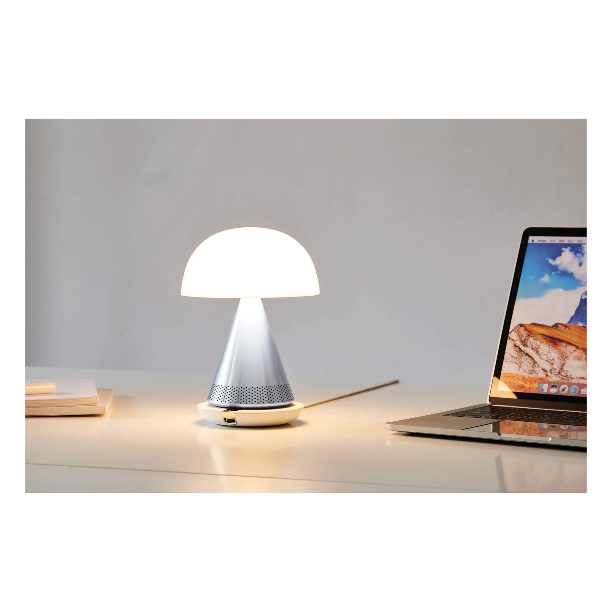 Lexon - Mina Audio Table Lamp | Aluminium