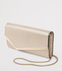 Jimmy Choo Gold Leather Emmie Clutch Bag