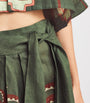 Johanna Ortiz Green Amazon Echoes Midi Skirt
