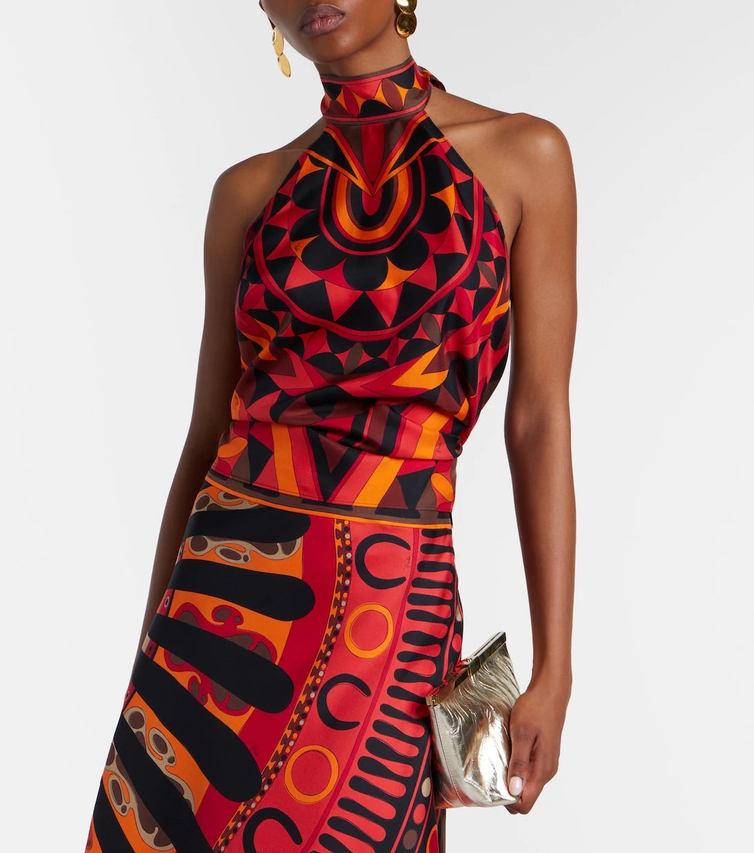 Pucci - Manuba silk twill top