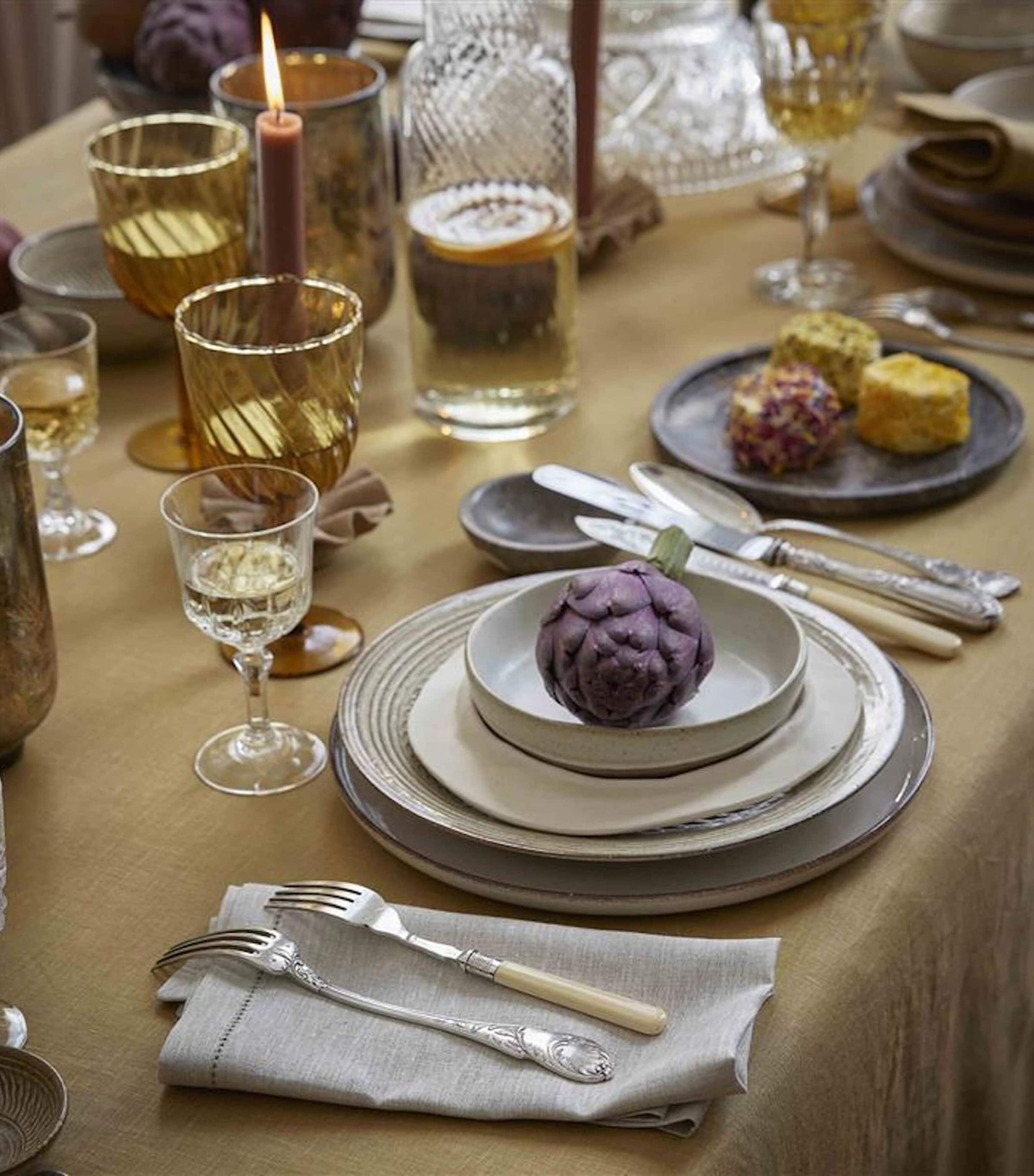 Linen Florence Sienne Tablecloth (170cm x 250cm)