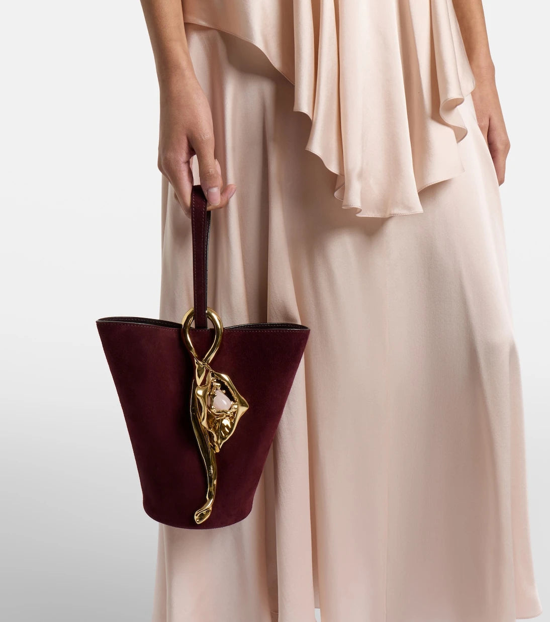 Chloé - Eden Treasures Small suede bucket bag