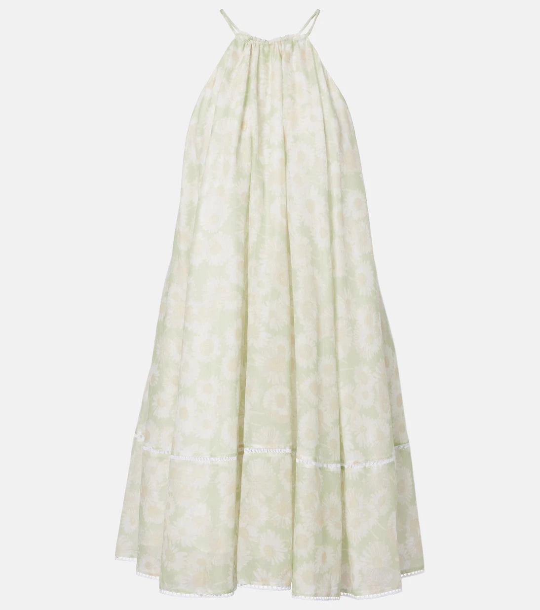 Stella McCartney - Floral halterneck cotton poplin minidress