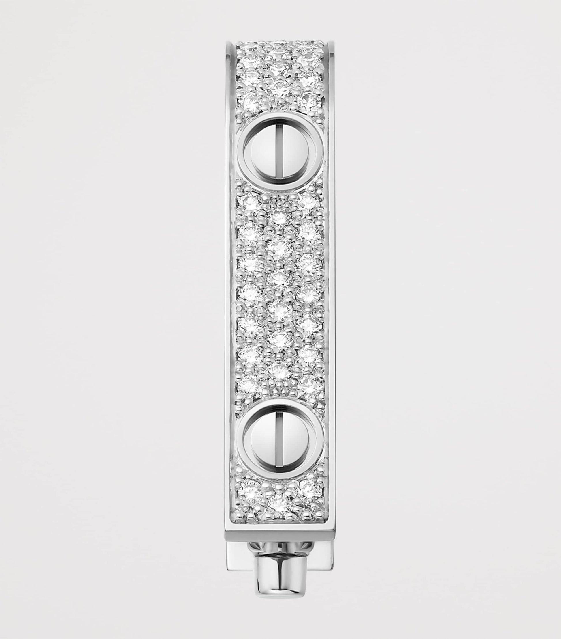 White Gold and Diamond LOVE Cufflinks