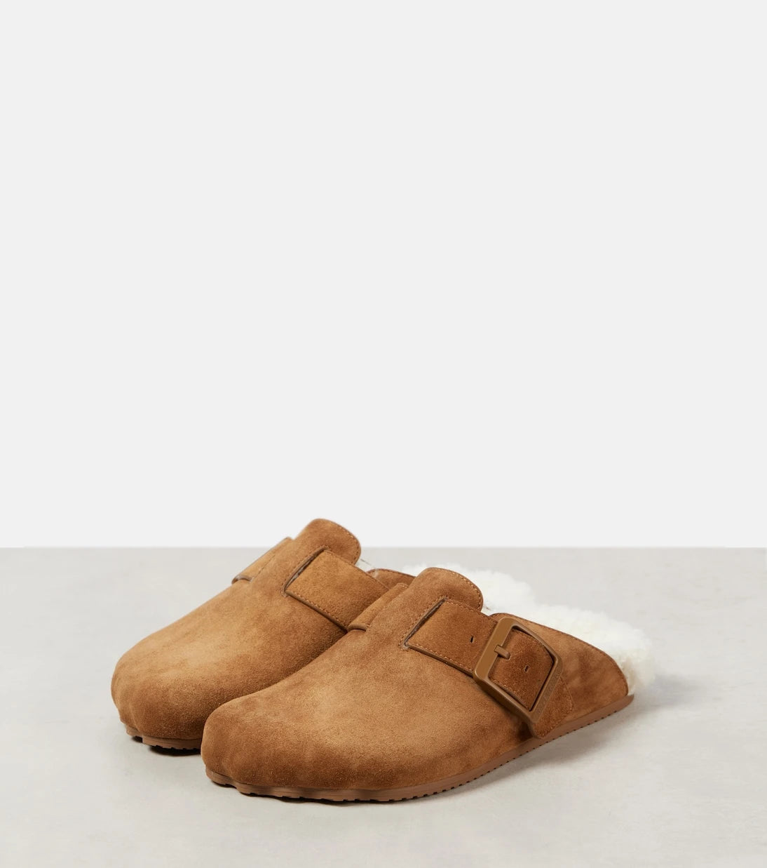 Balenciaga - Sunday shearling-lined suede mules