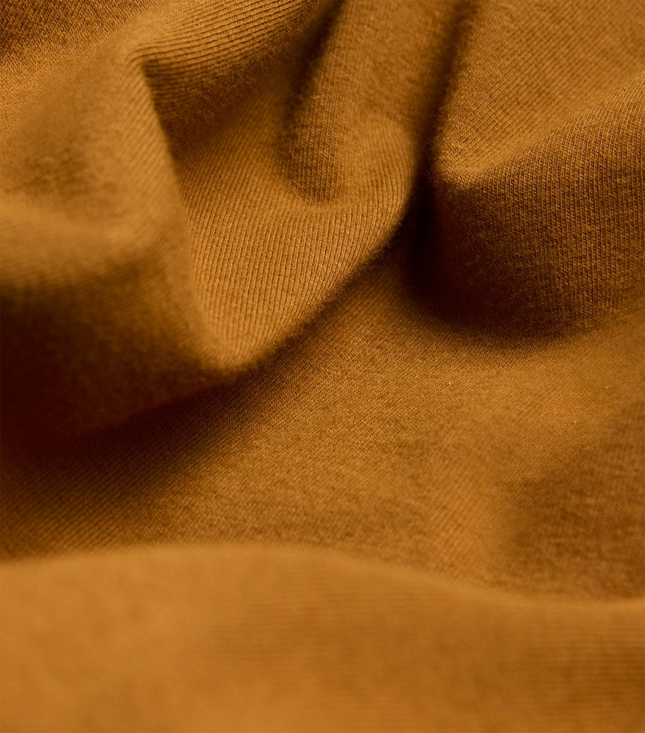 Skims Brown Cotton Jersey Long-Sleeve T-Shirt