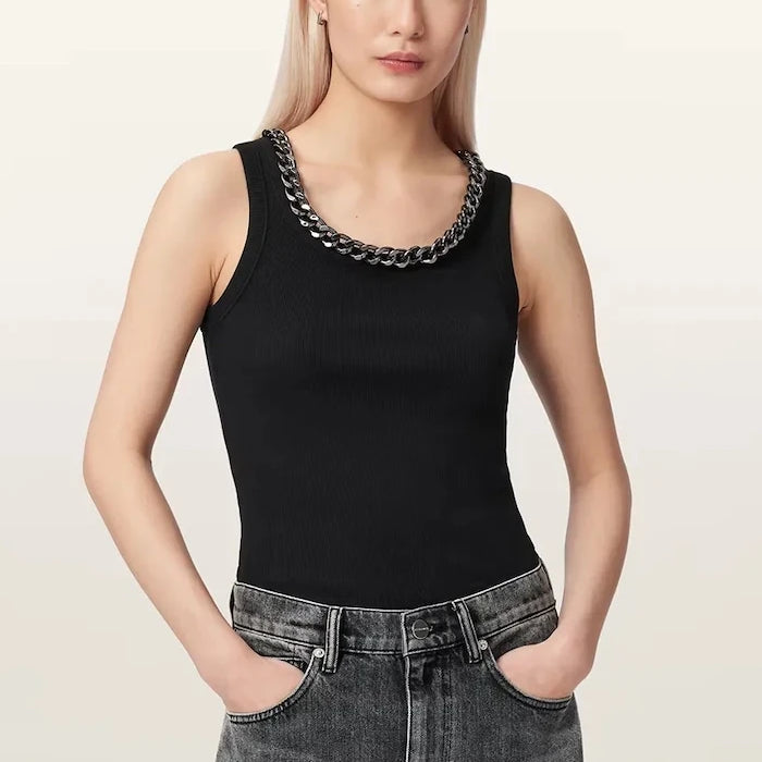 AllSaints топ дамски с памук LUCY