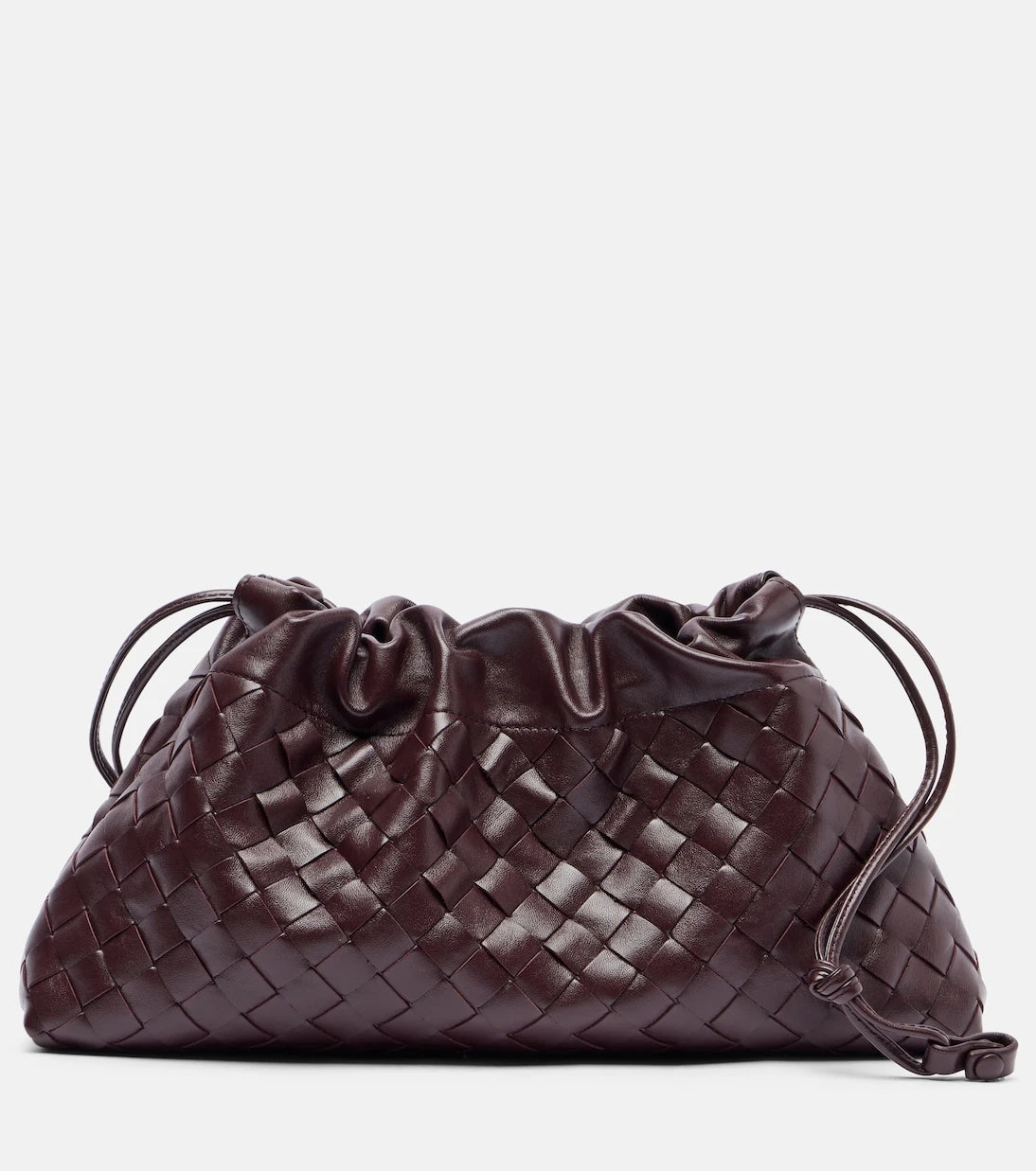 Bottega Veneta - Notte Intrecciato Small leather pouch