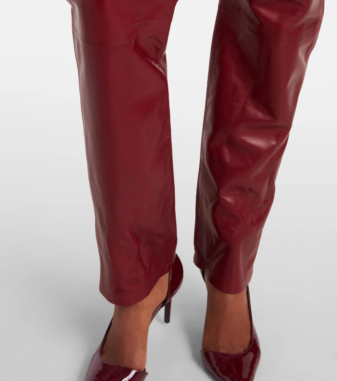 Khaite - Callum leather straight pants