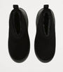 Moon Boot Black Suede Luna Low Boots
