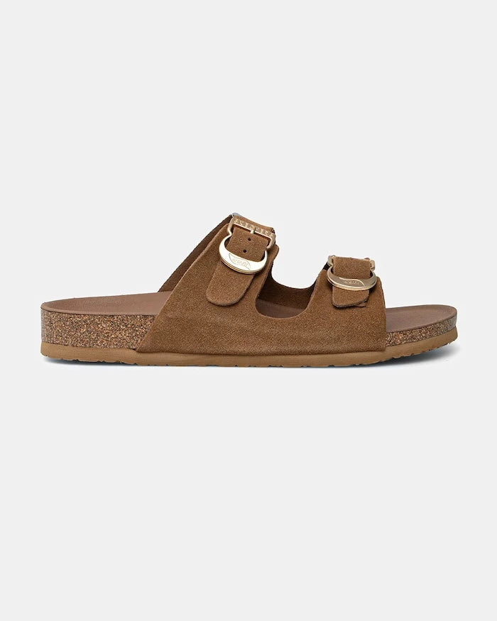 Skechers kadın süet terlik ARCH FIT GRANOLA