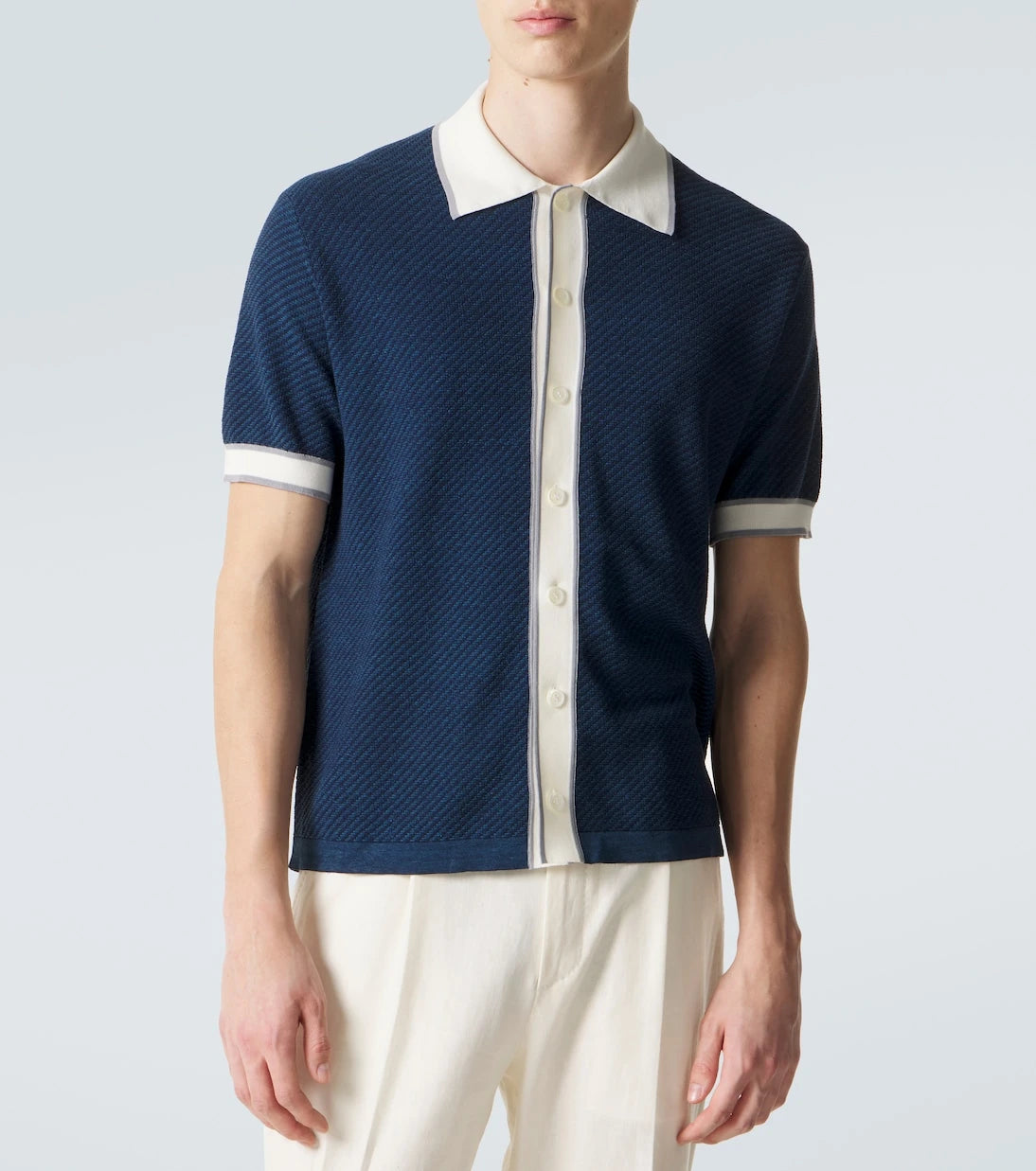Brioni - Linen, cotton, and silk shirt