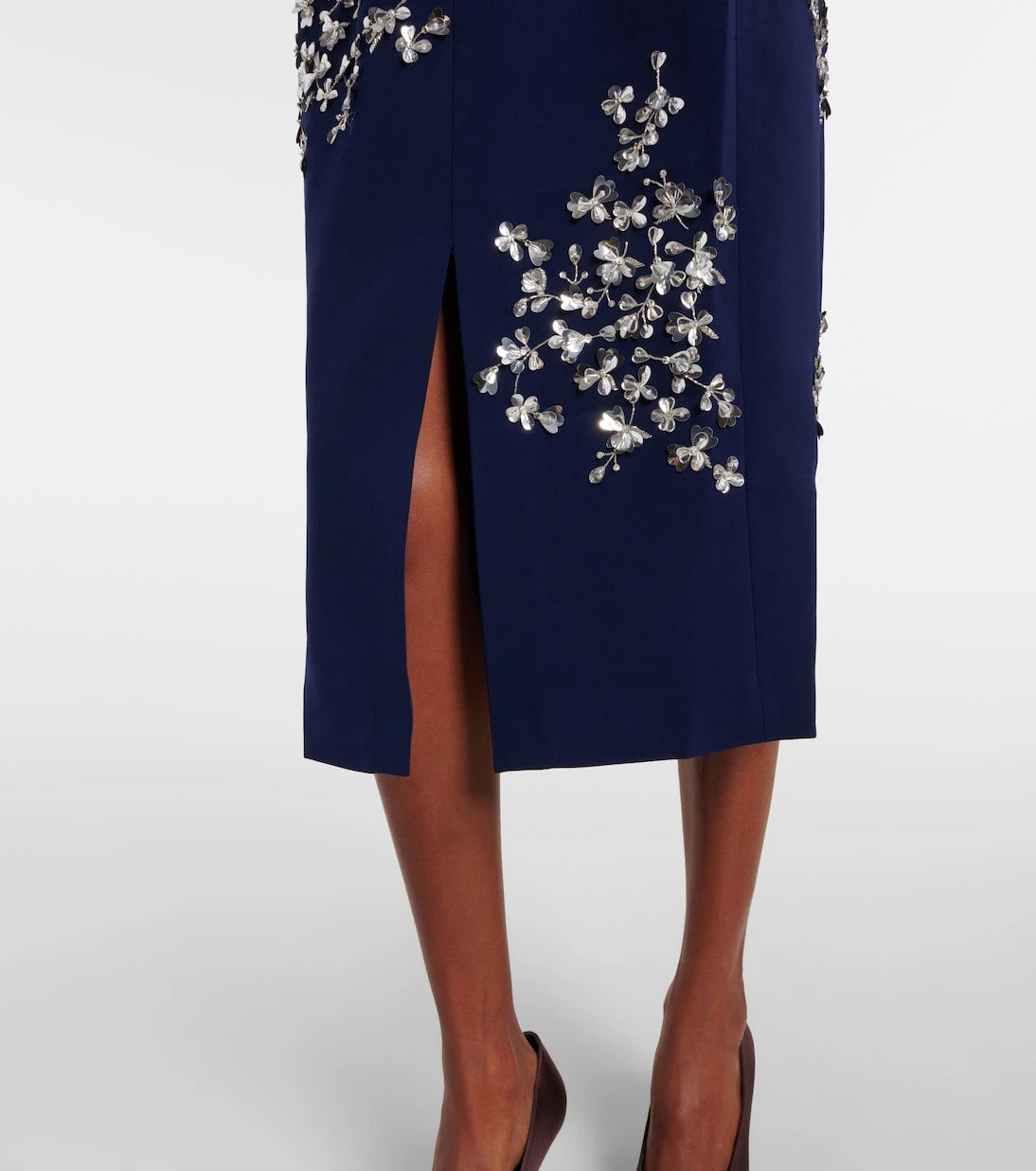Carolina Herrera - Embellished off-shoulder midi dress