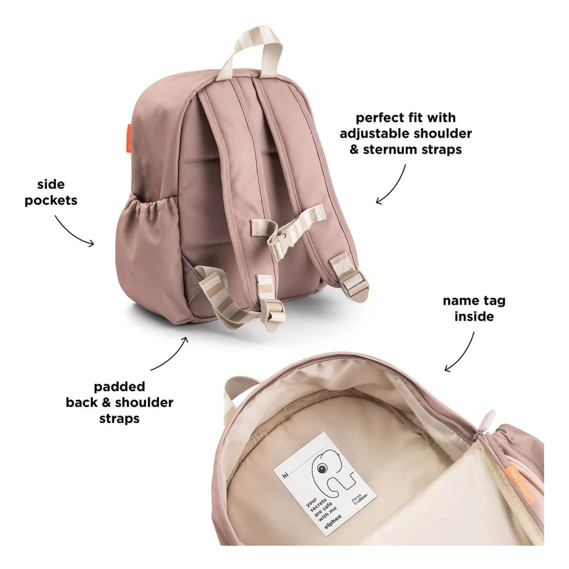 Done by deer - Tiny Farm backpack | Pink