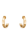 Yellow Gold LOVE Hoop Earrings