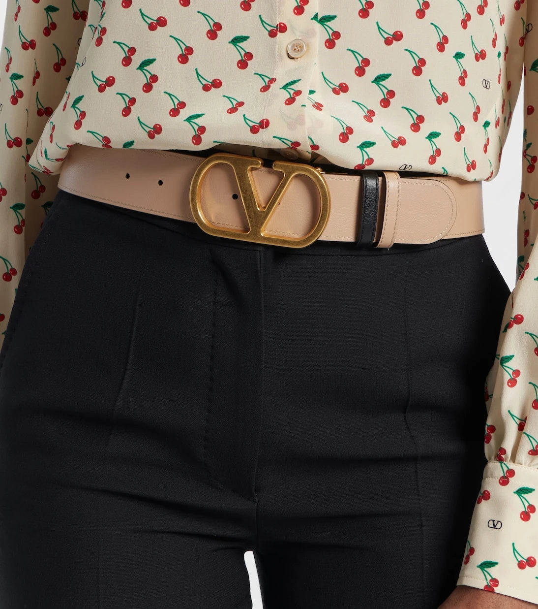 Valentino Garavani - VLogo 40 reversible leather belt