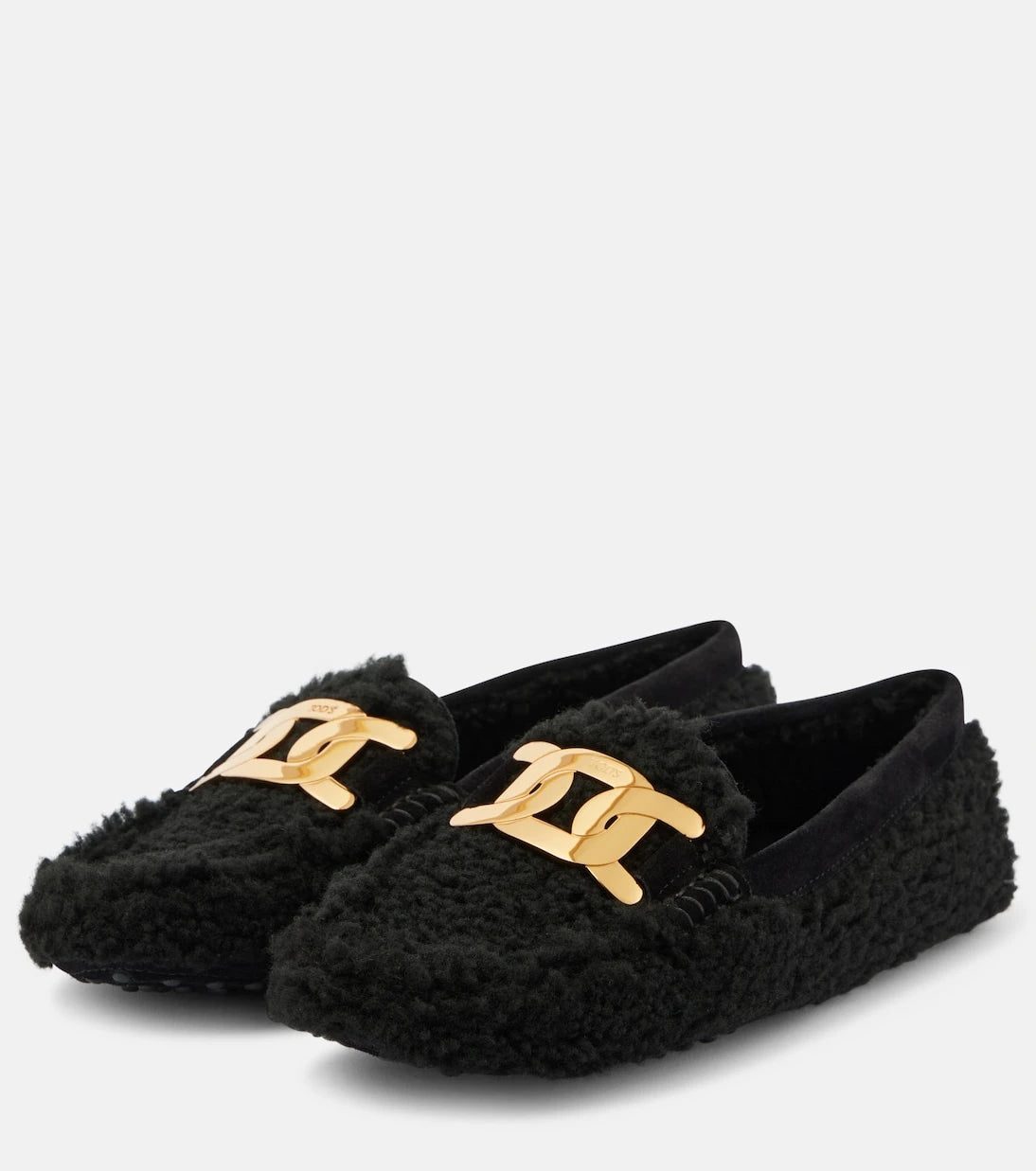Tod's - Gommini Catena shearling driving shoes