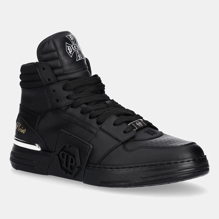 Кожени маратонки Philipp Plein Phantom Kicks High Top