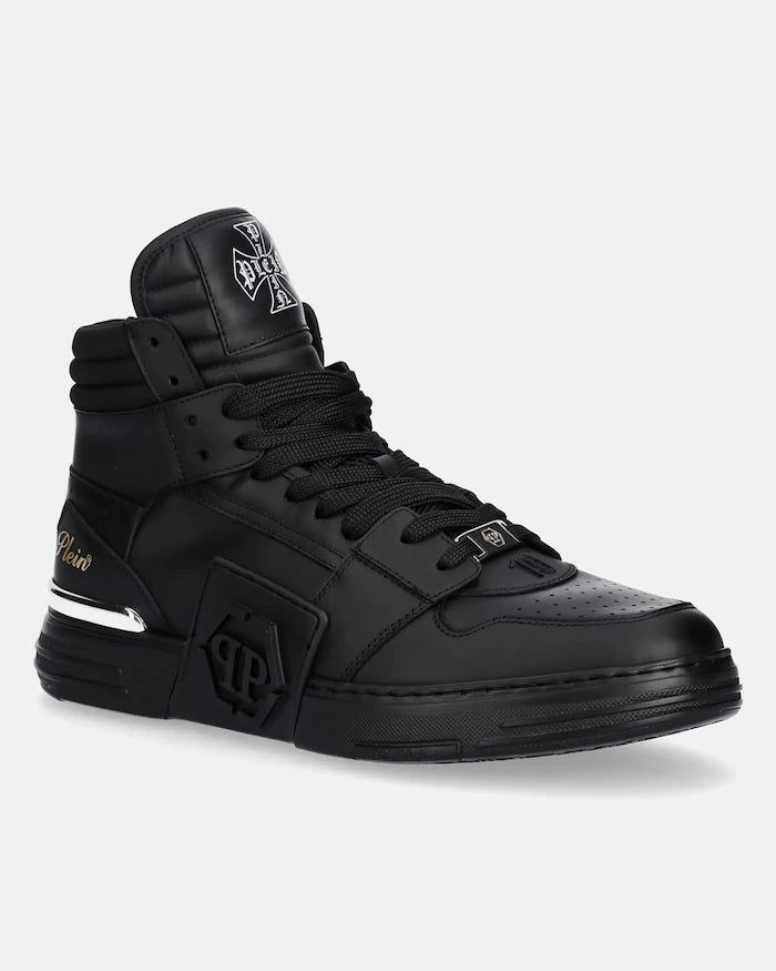 Кожени маратонки Philipp Plein Phantom Kicks High Top