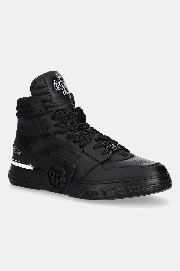 Philipp Plein Phantom Kicks High Top Deri Sneaker
