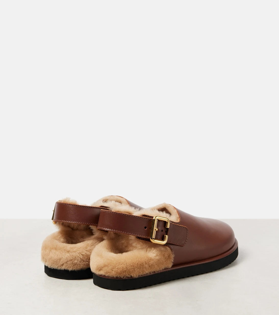 Chloé - Nil shearling-lined leather mules
