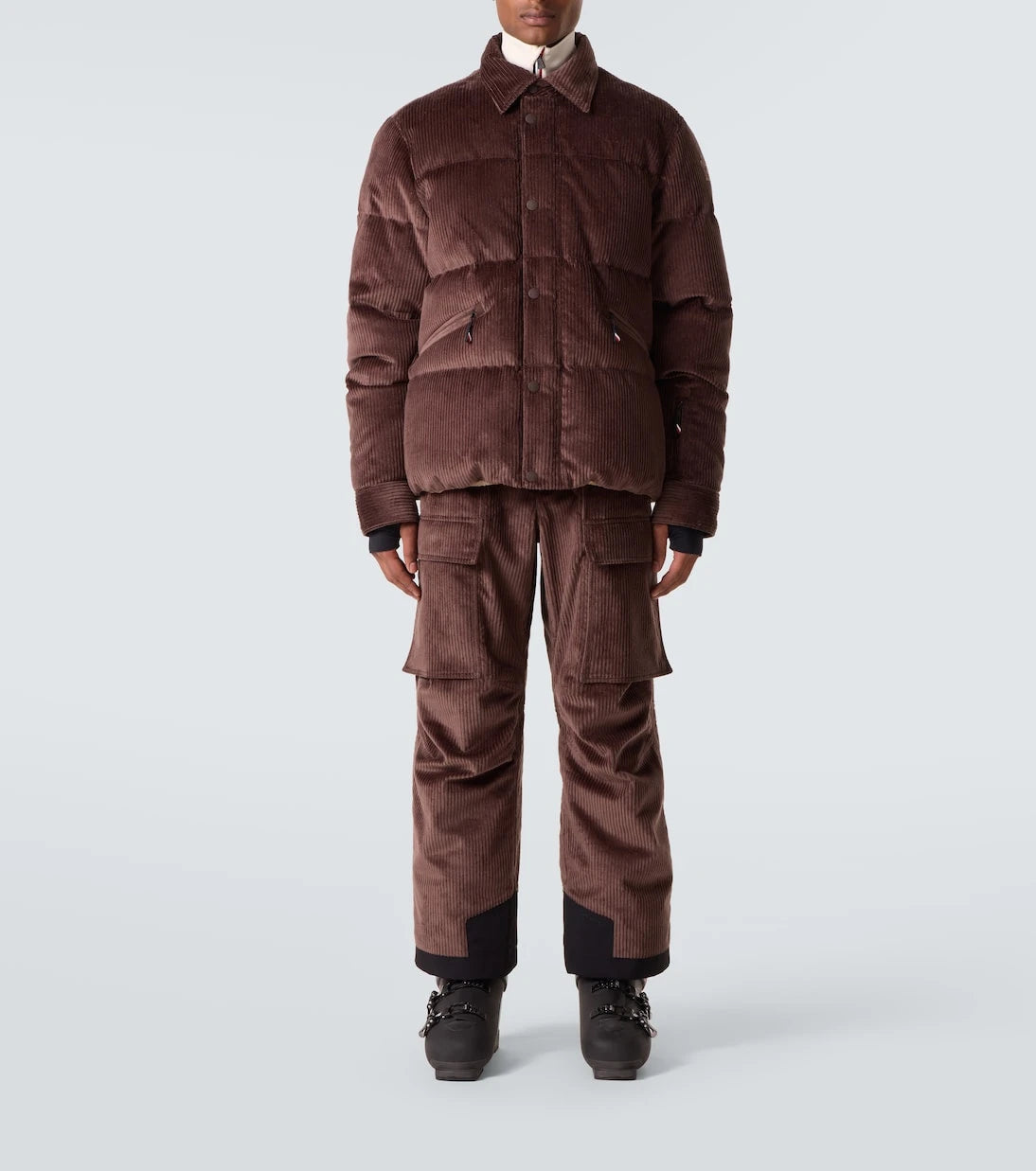 Moncler Grenoble - Cotton corduroy ski salopettes