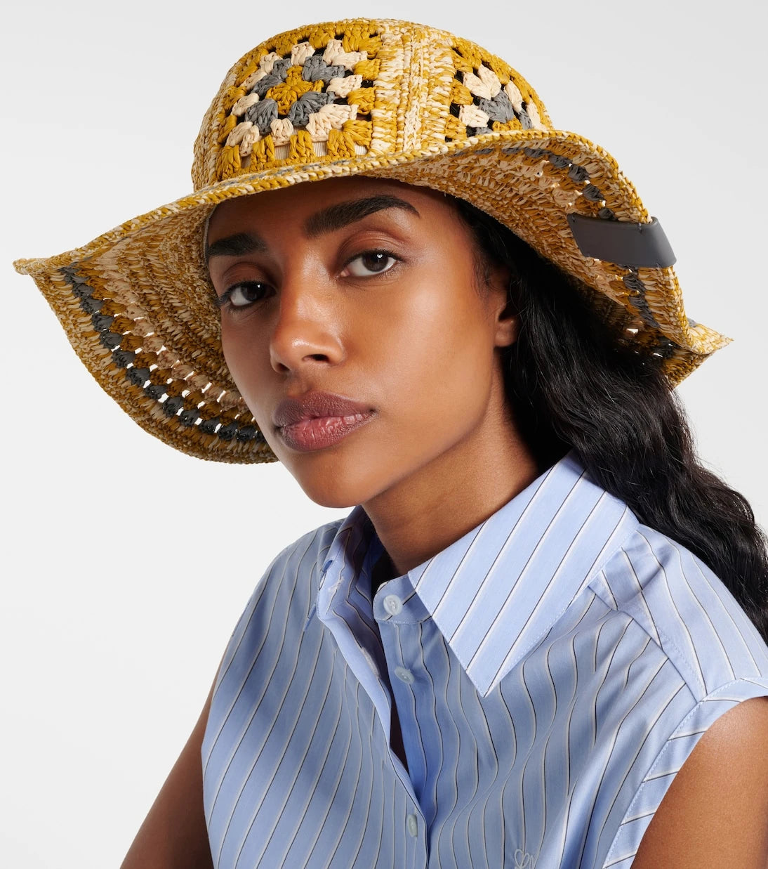Loewe - Paula's Ibiza crochet raffia bucket hat