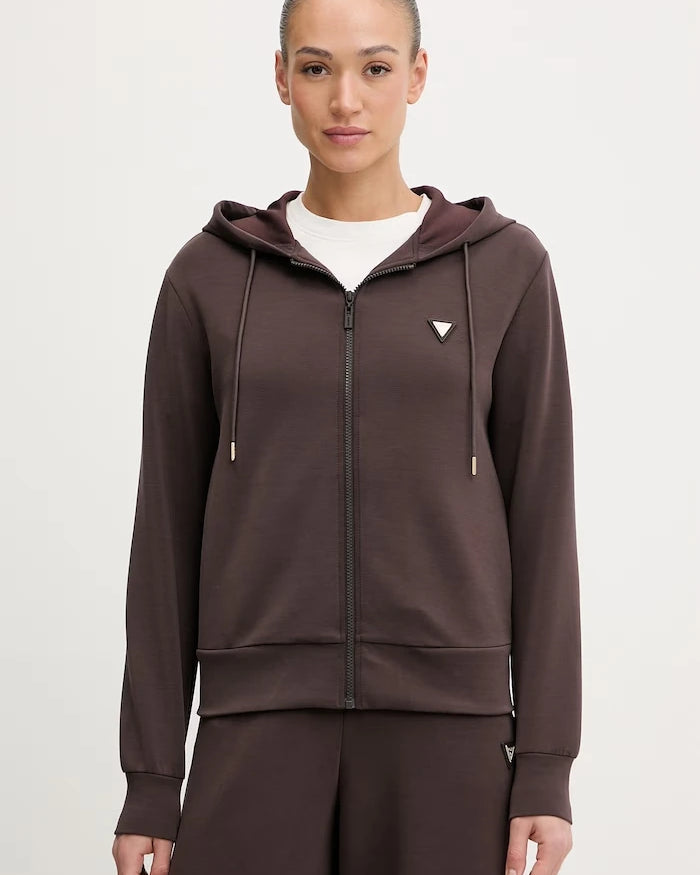 Guess fermuarlı kadın sweatshirt OLYMPE