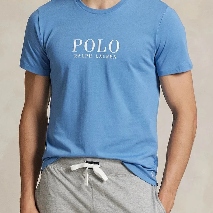 Kısa Kollu Pamuklu Pijama Üstü Polo Ralph Lauren