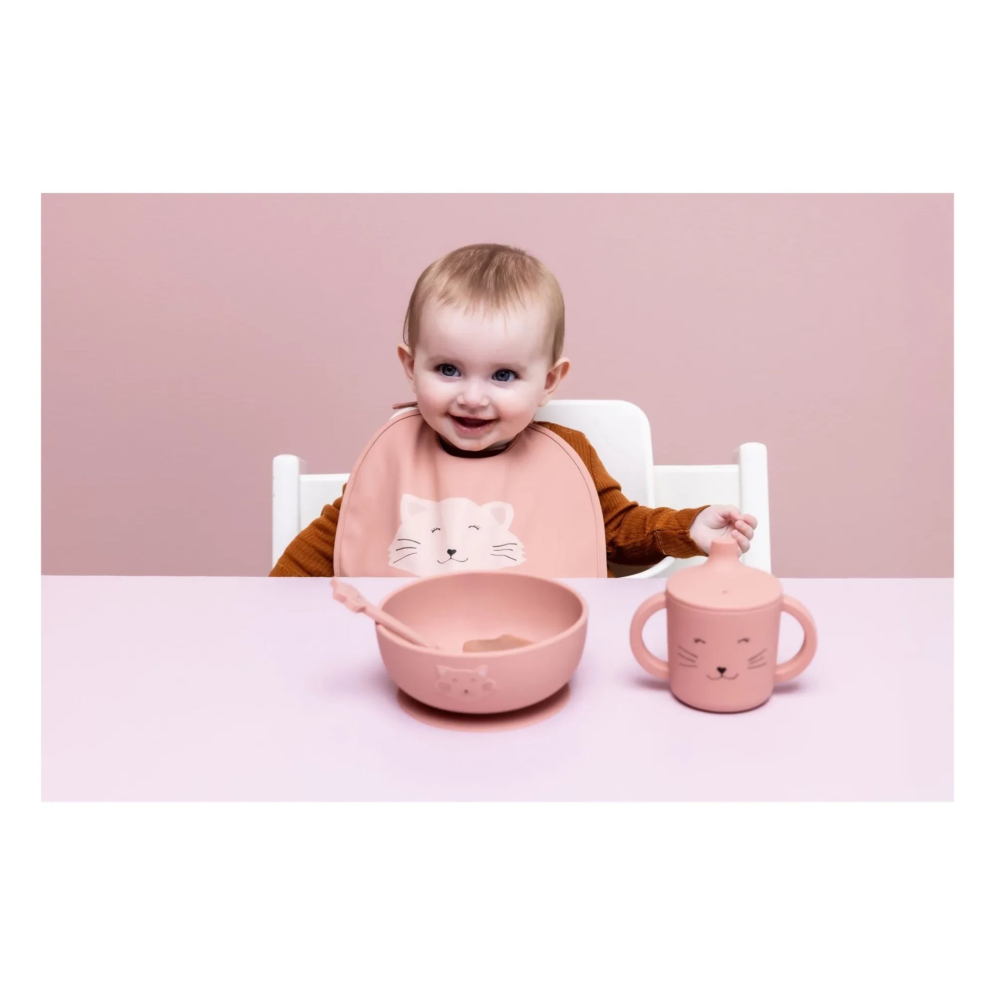 Trixie - Mrs. Cat Silicone Bowl with Suction Cup | Pink