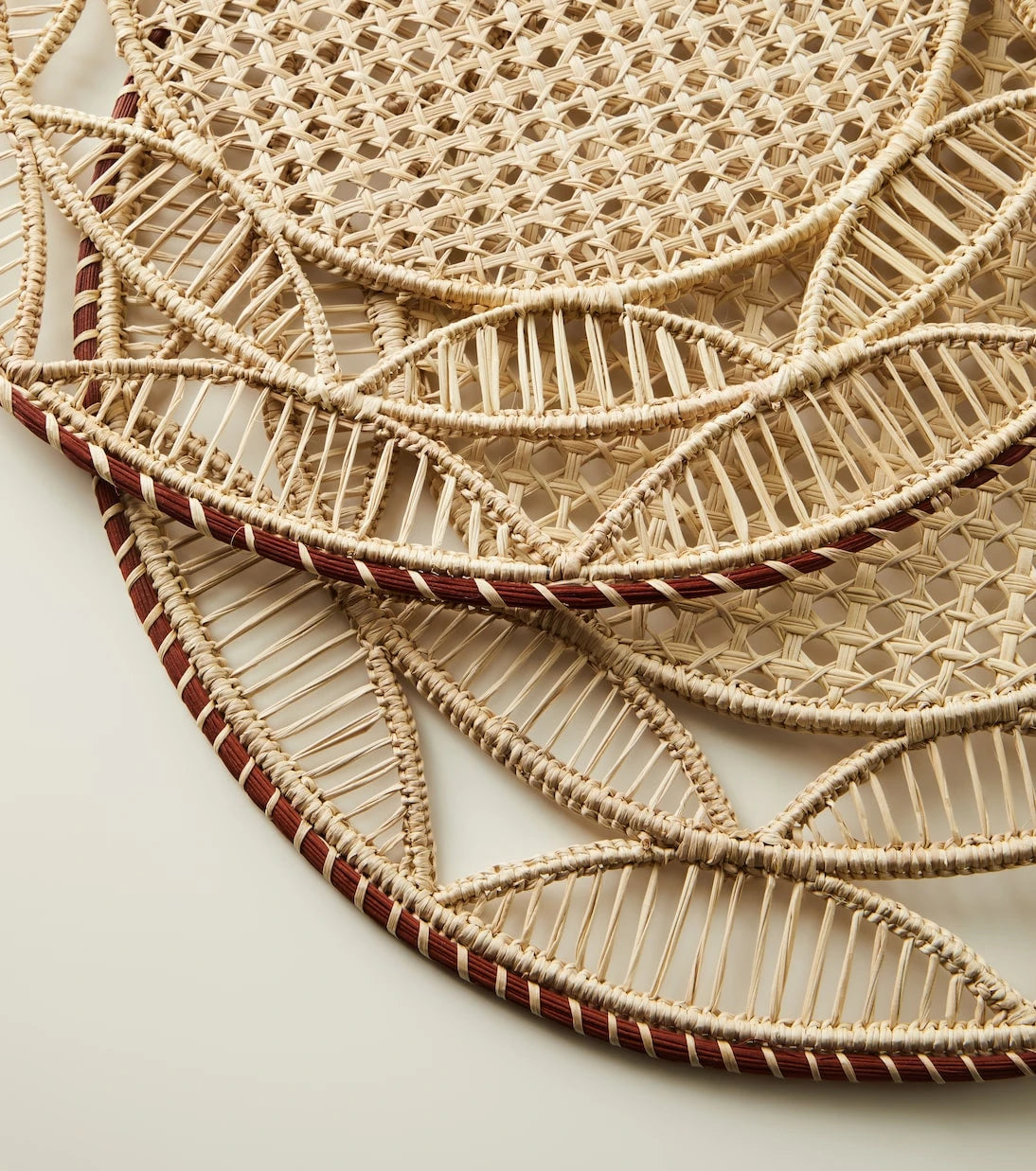 La DoubleJ - Sol Brick set of 2 woven placemats
