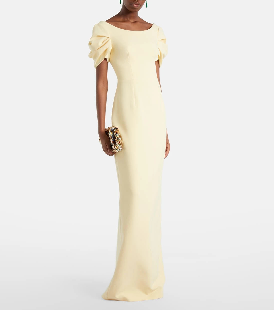 Safiyaa - Vanna draped crêpe gown
