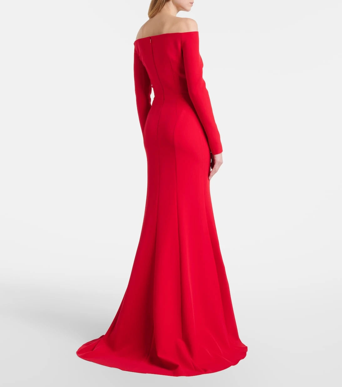 Safiyaa - Rory floral-appliqué crêpe gown
