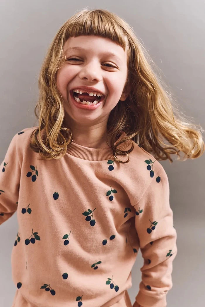 Liewood Thora Desenli Çocuk Pamuklu Sweatshirt
