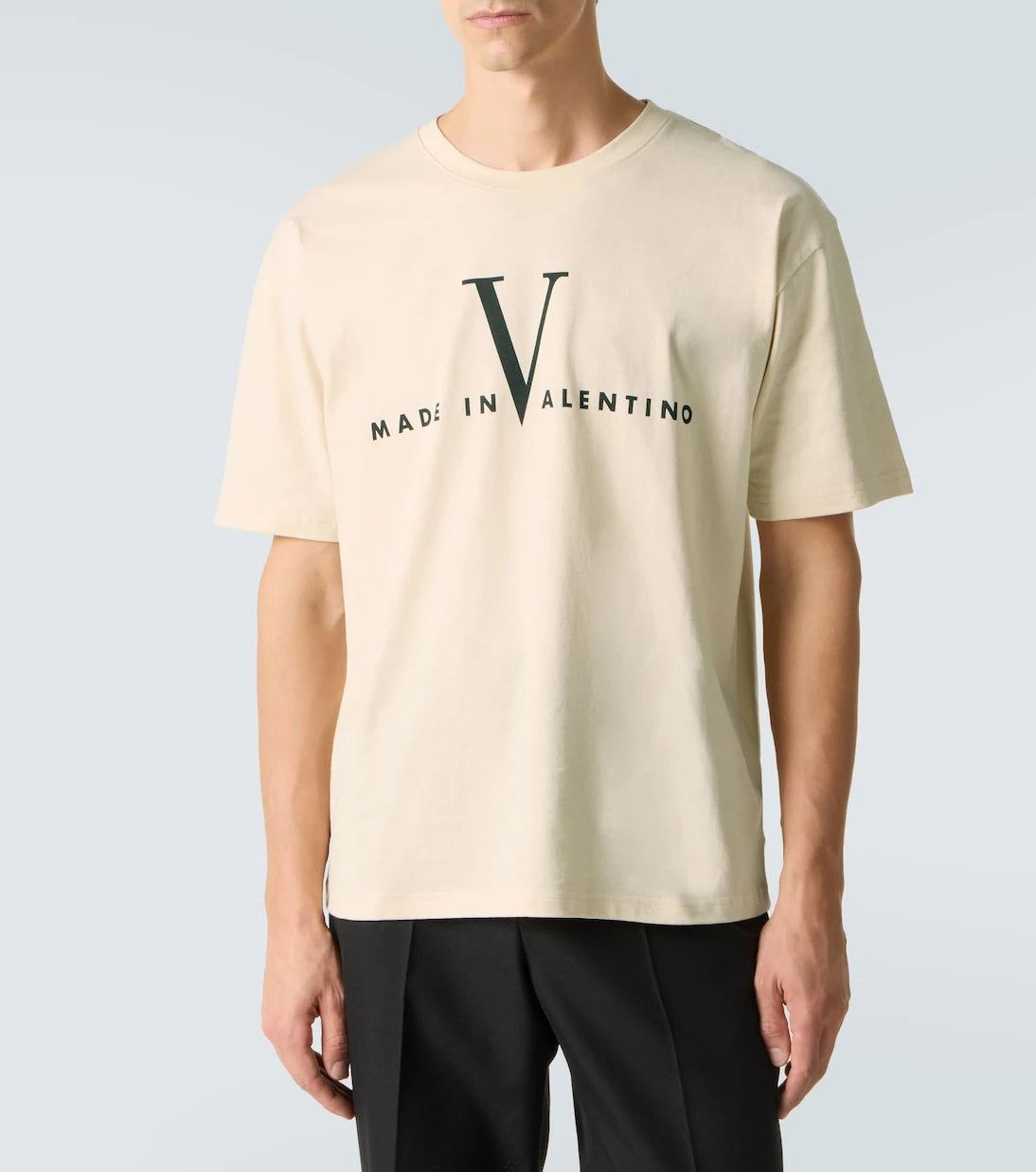 Valentino - Logo cotton jersey T-shirt