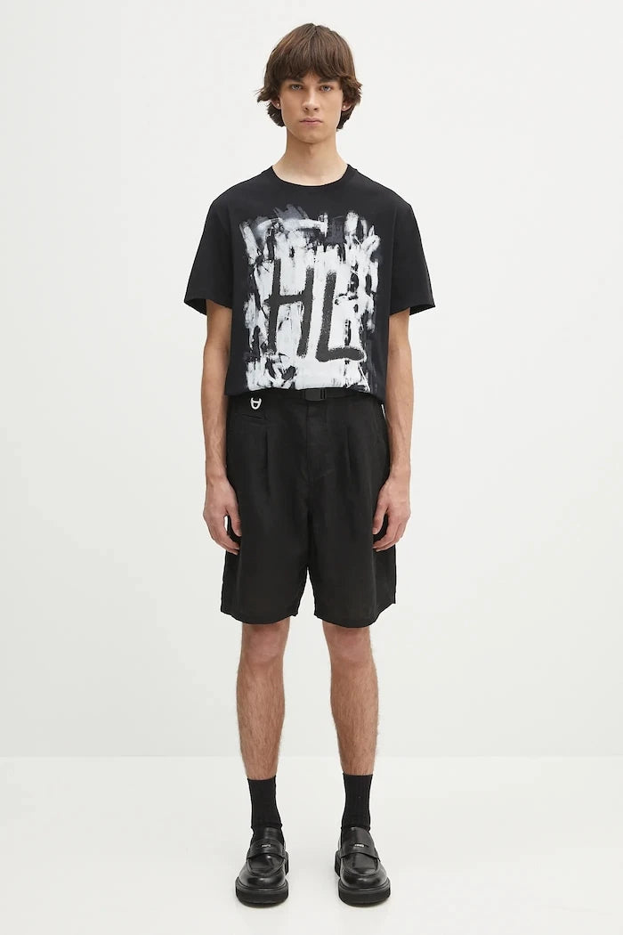 Памучна тениска Helmut Lang SCRIBBLE.T4.MAL.LT.