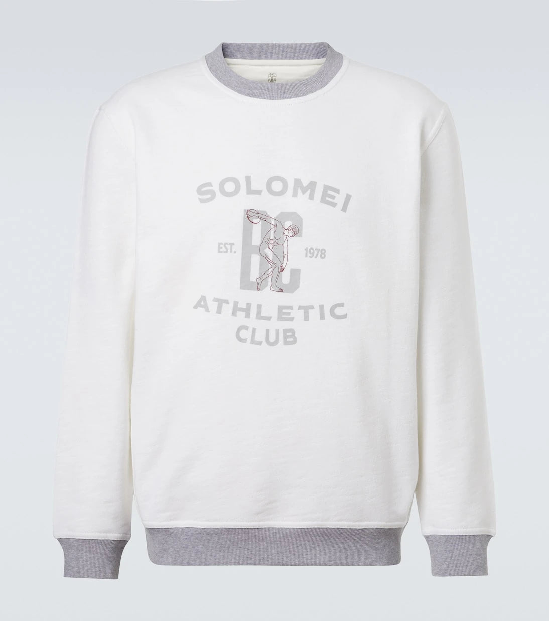 Brunello Cucinelli - Printed cotton and linen sweatshirt