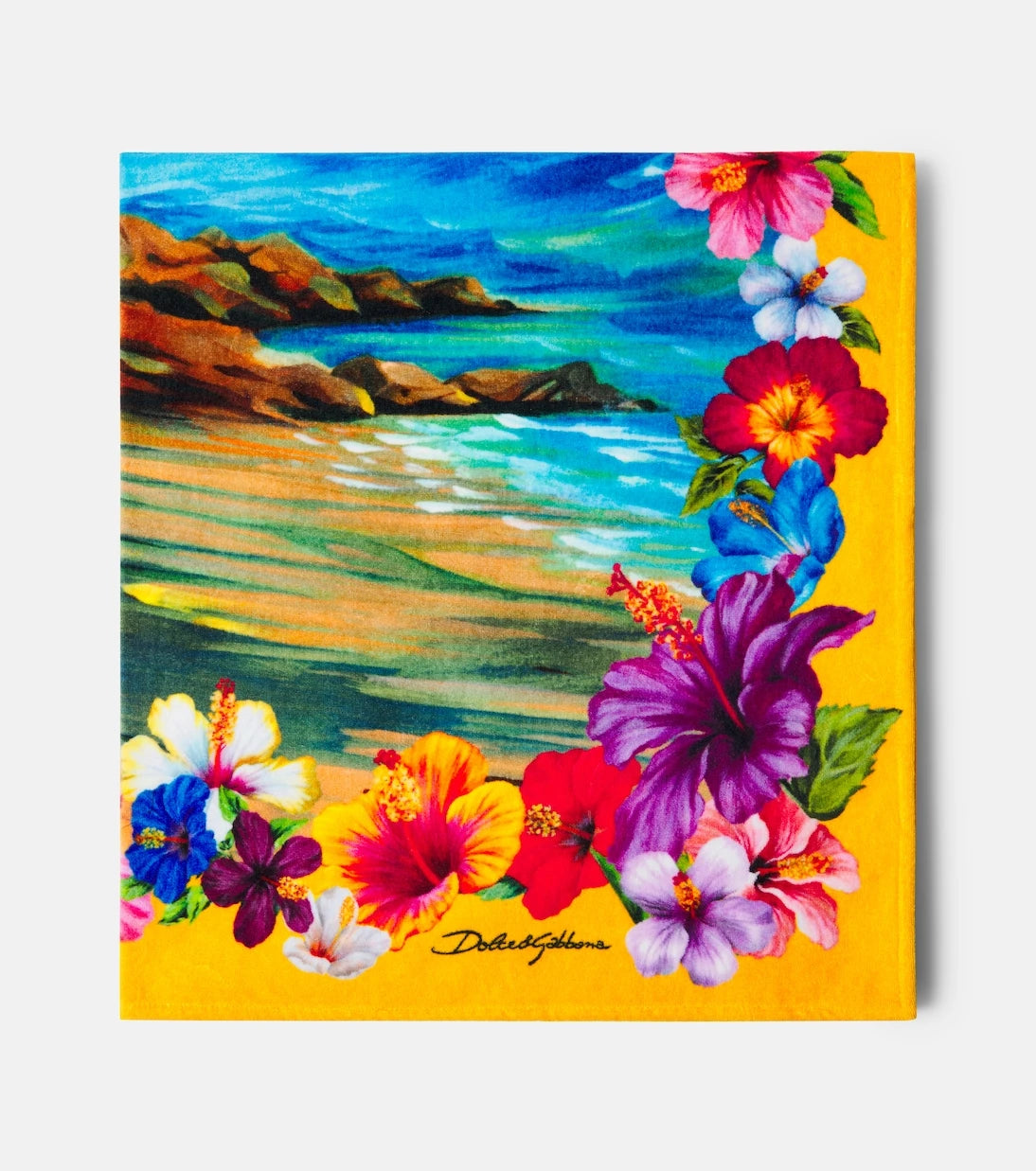 Dolce&Gabbana Casa - Printed cotton terry beach towel