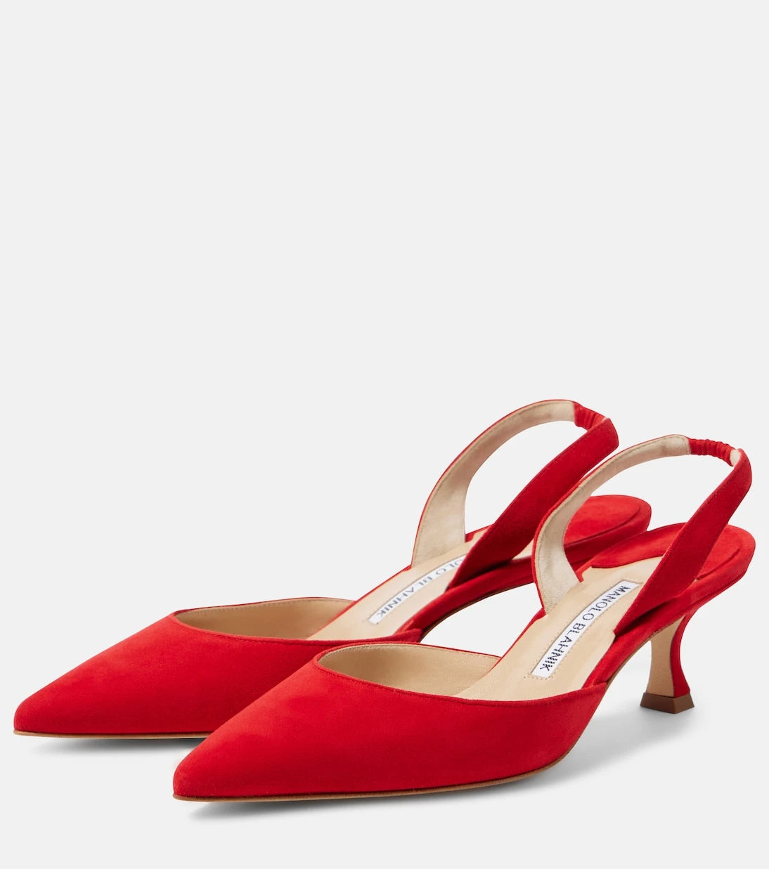 Manolo Blahnik - Carolyne Gala Val suede slingback pumps