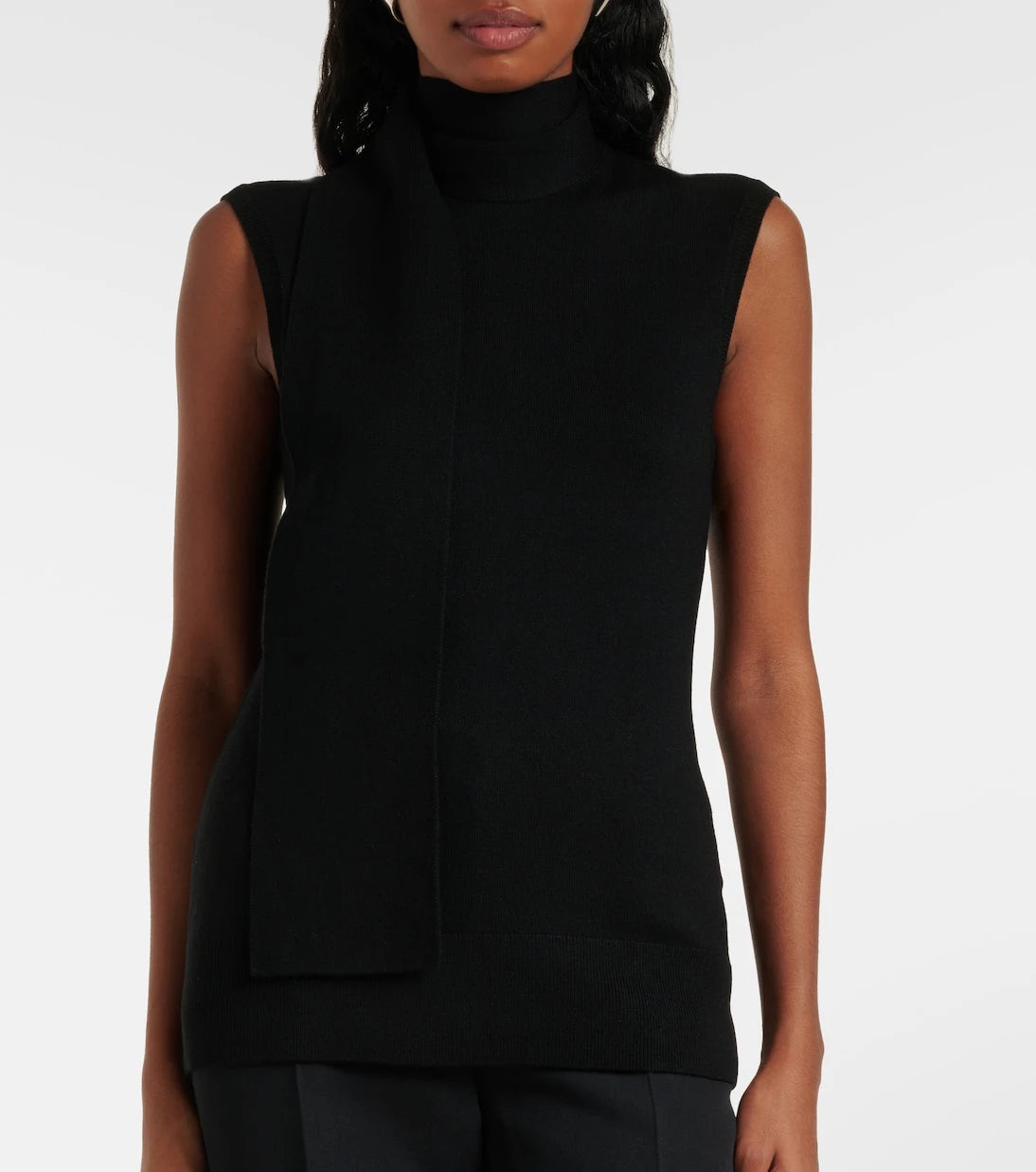 Toteme - Scarf-detail wool-blend top