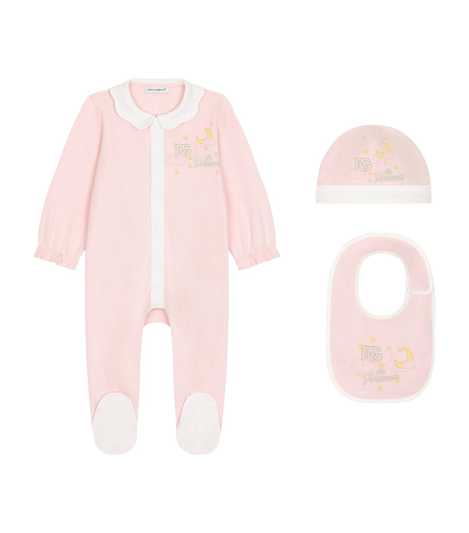 Dolce & Gabbana Kids All-In-One, Hat and Bib Set (0-24 Months)