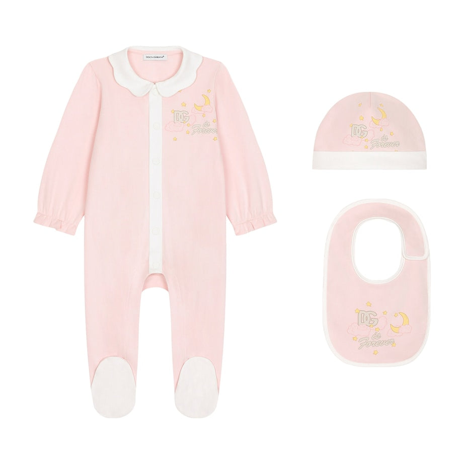 Dolce & Gabbana Kids All-In-One, Hat and Bib Set (0-24 Months)
