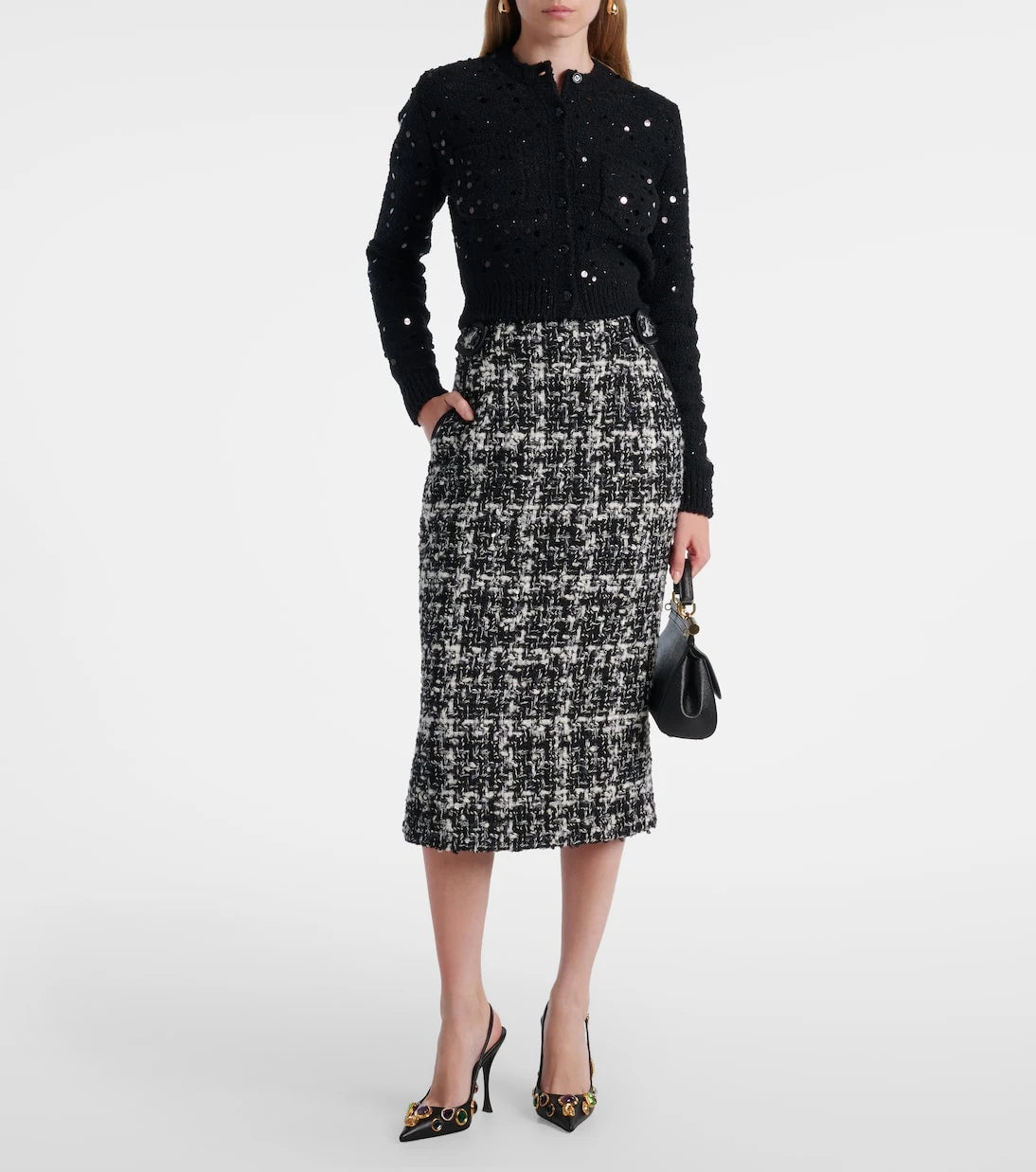 Dolce&Gabbana - Sequined wool-blend cardigan