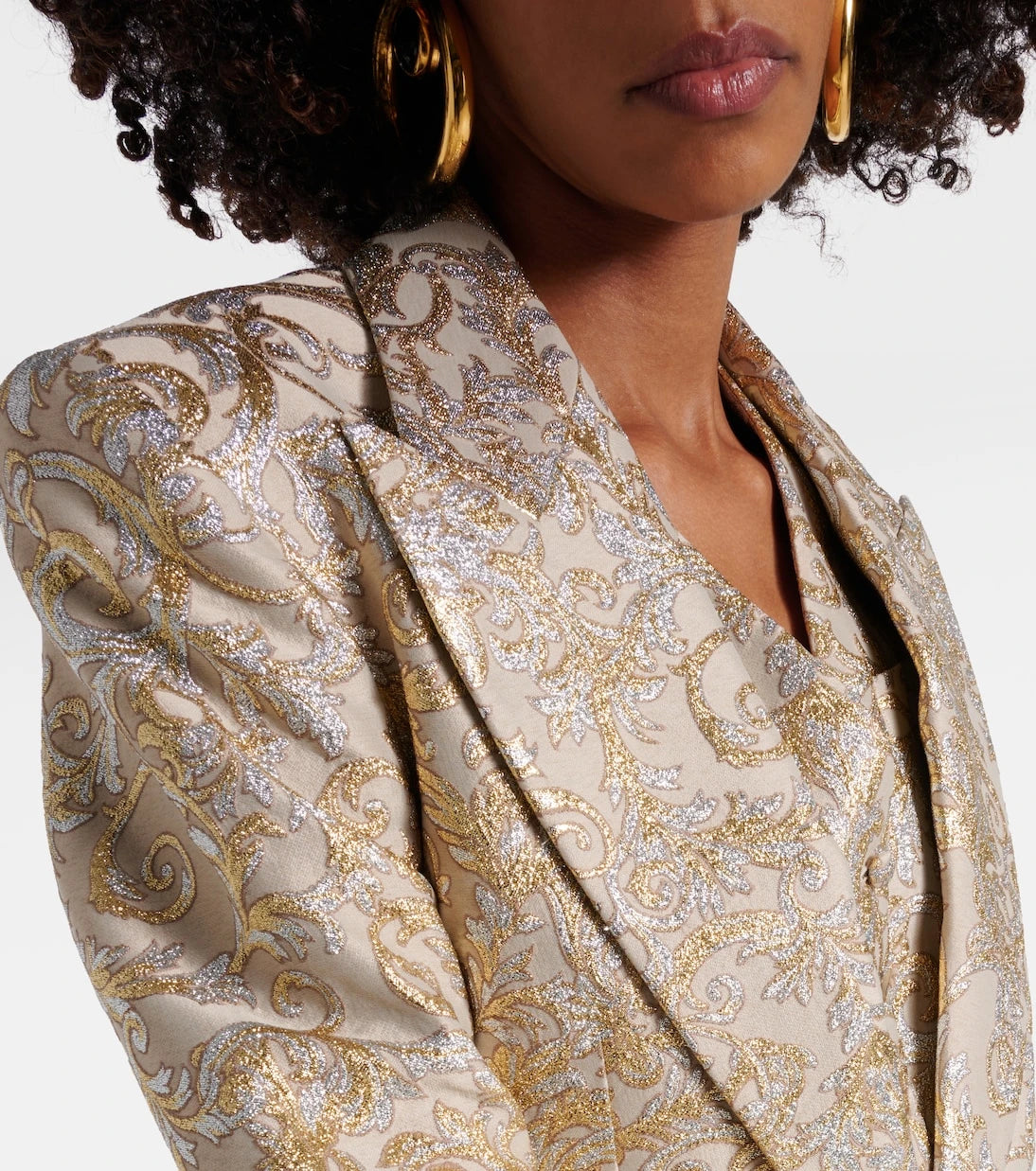 Stella McCartney - Single-breasted brocade blazer