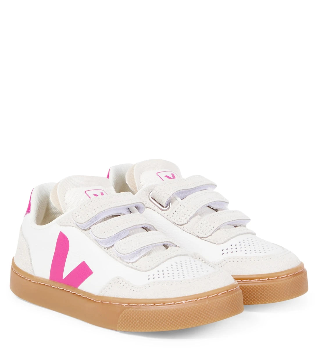 Veja Kids - V-90 leather sneakers