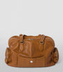 Brown Nappa Leather Top-Handle Bag