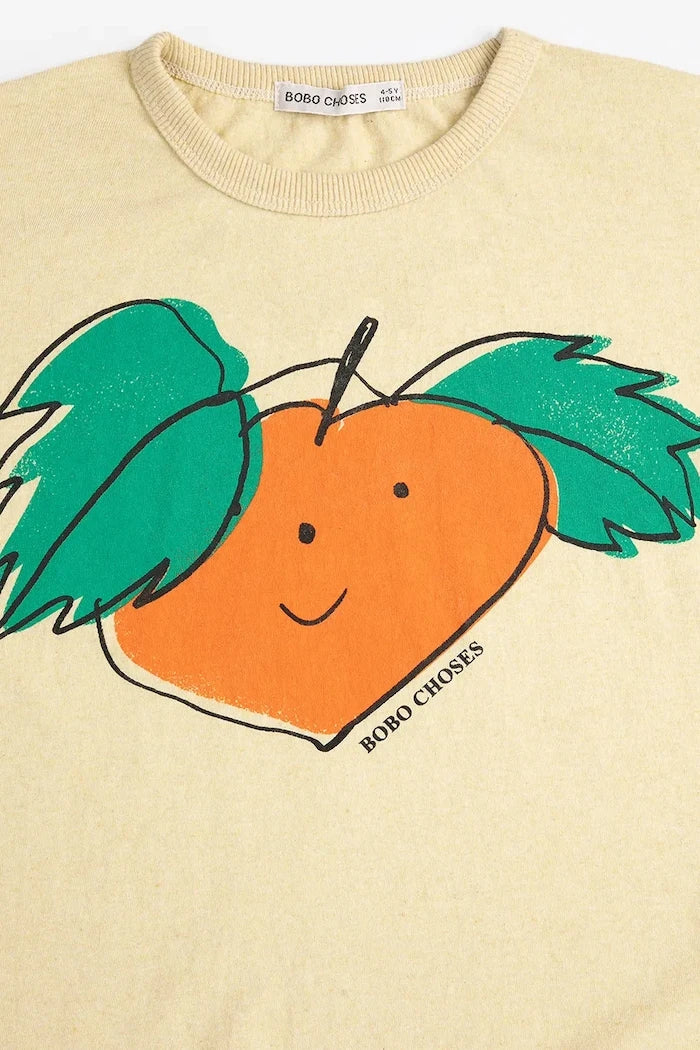 Детска памучна тениска Bobo Choses Tangerine
