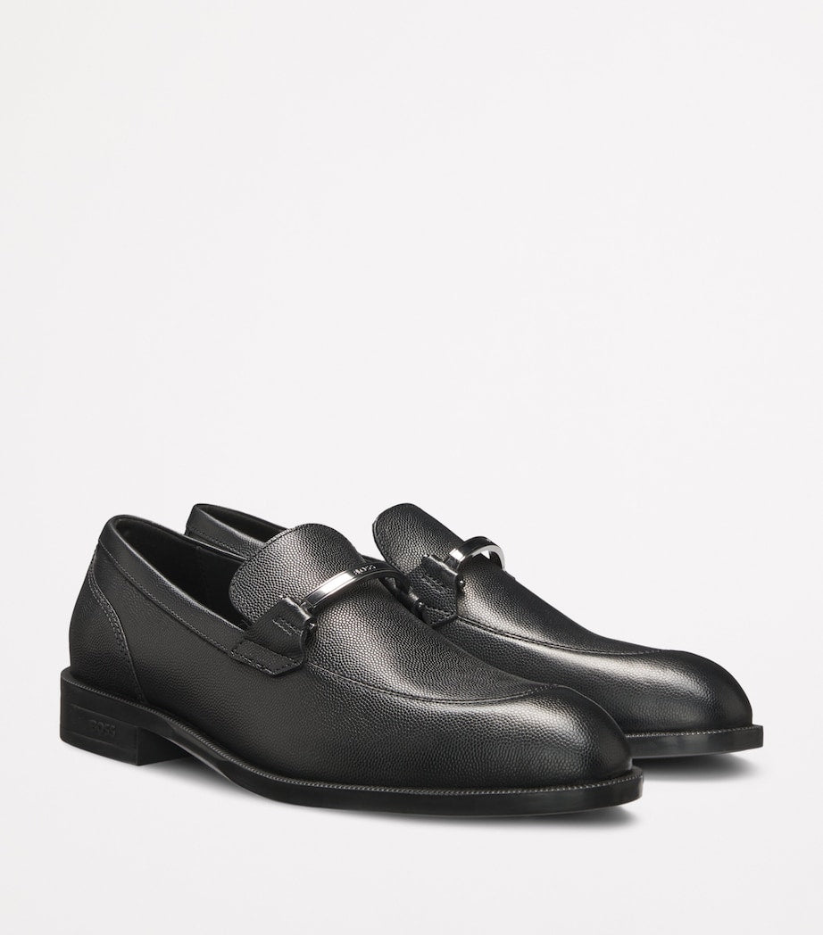 Leather Logo Hardware Loafers